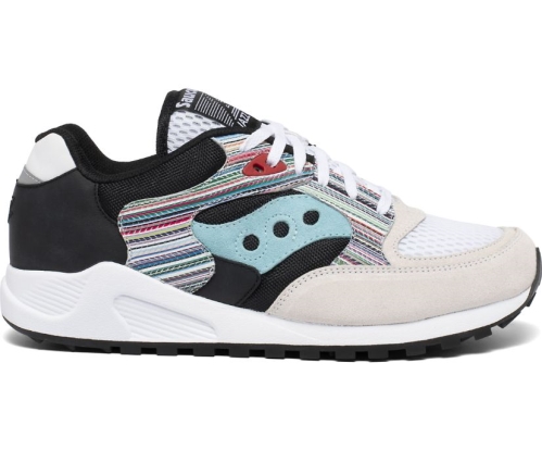 Tenis Saucony Jazz 4000 Unisexo Zapatos Originales Blancas / Multi México MX-961-IE
